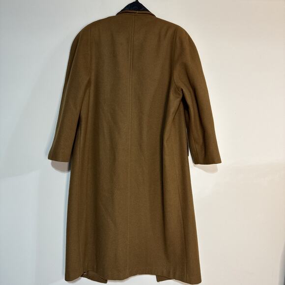 Billi By Billycoat Womens Brown Trench Coat Wool Blend Button Front Peak Lapel - Picture 15 of 16